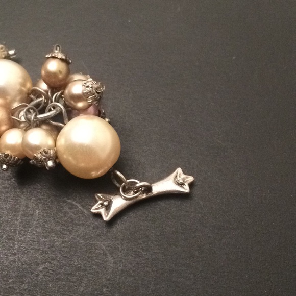 Vintage silver,bracelet with pearl - Picture 4 of 4